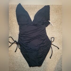 Women Black One Piece Swimsuit